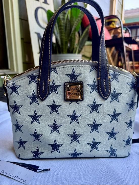 Dooney & Bourke Handbags - Dooney & Bourke Dallas Cowboys Saffiano Zip Satchel